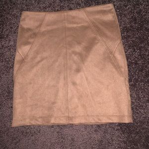 Charlotte Russe suede skirt